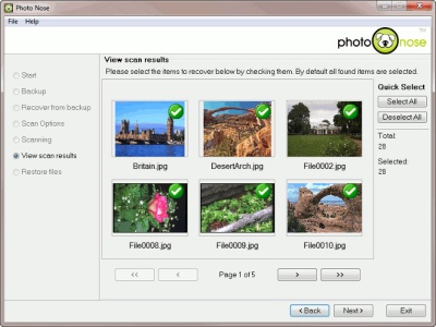 Photo Nose Image Recovery Software