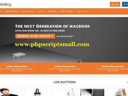 PHP Auction Ecommerce Script