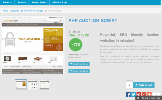 PHP Auction Script