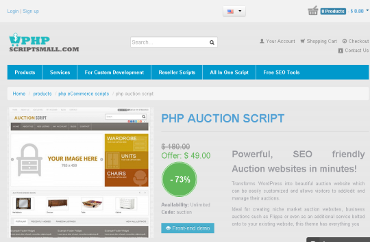 PHP Auction Script