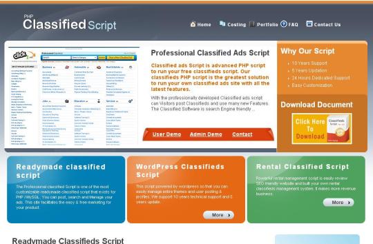 PHP Classified Ads Script