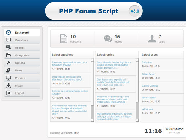 PHP Forum Script