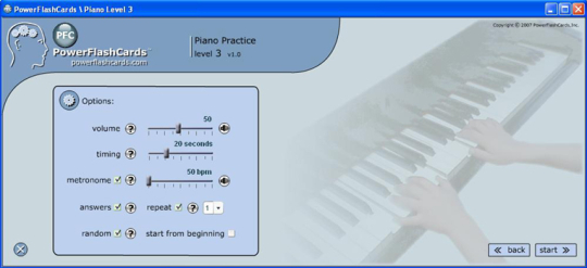 Piano Flash Cards Exercises for Mac