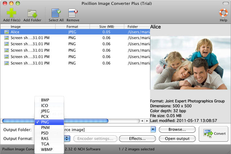 Pixillion Free Photo and Image Converter for Mac