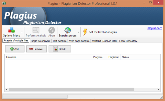 Plagius Plagiarism Detector Professional