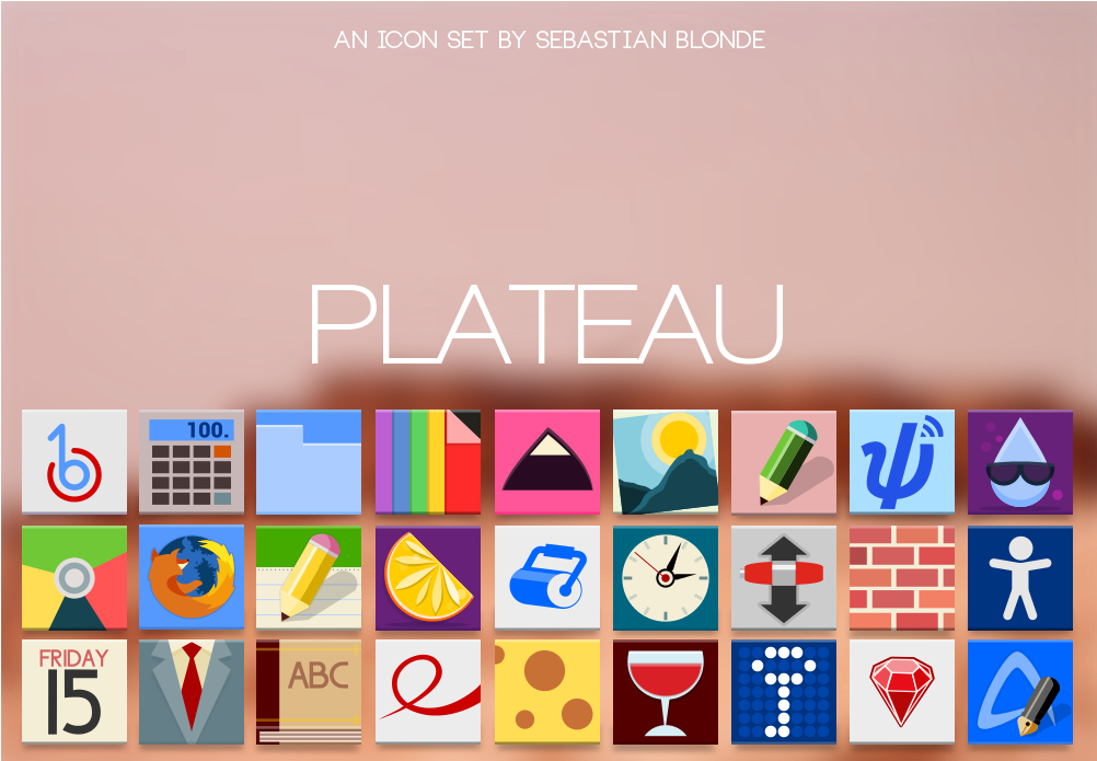Plateau Icon Set