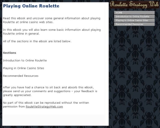 Playing Online Roulette