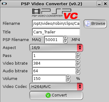 PlayStation Portable Video Converter