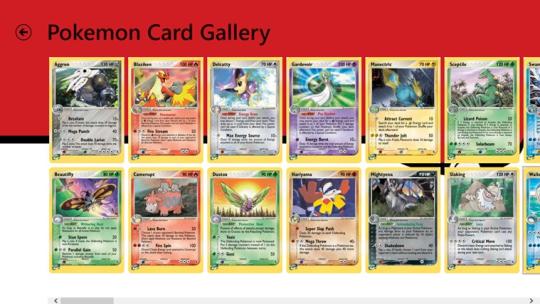 Pokemon Card Gallery for Windows 8