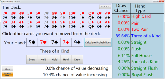 Poker Probablility Calculator