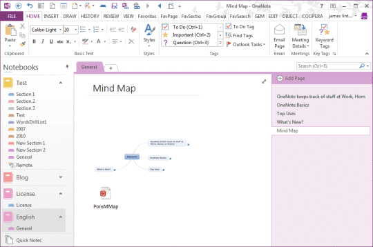 Pons for MindManager and OneNote