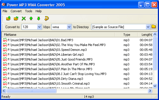 Power MP3 WMA Converter