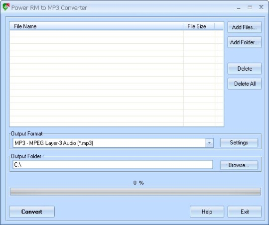 Power RM to MP3 Converter