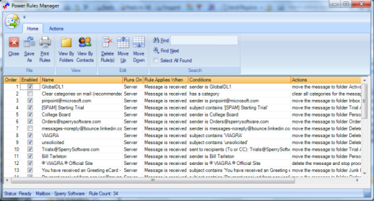 Power Rules Manager for Outlook 2010 (64-bit)