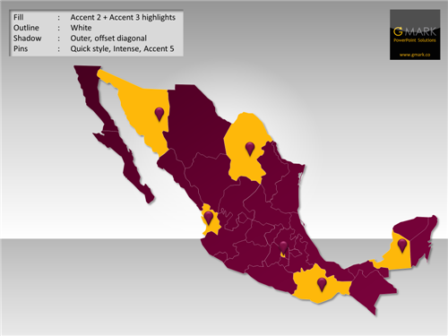PowerPoint Maps - United Mexican States Edition