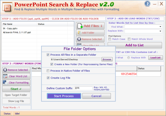 Powerpoint Search & Replace Batch