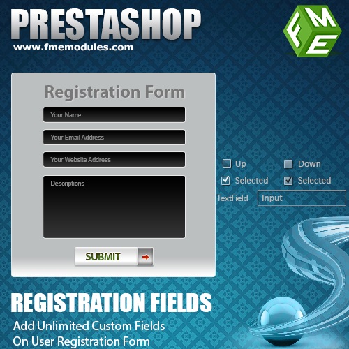 PrestaShop Registration Fields Module