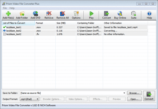 Prism Video File Converter Free