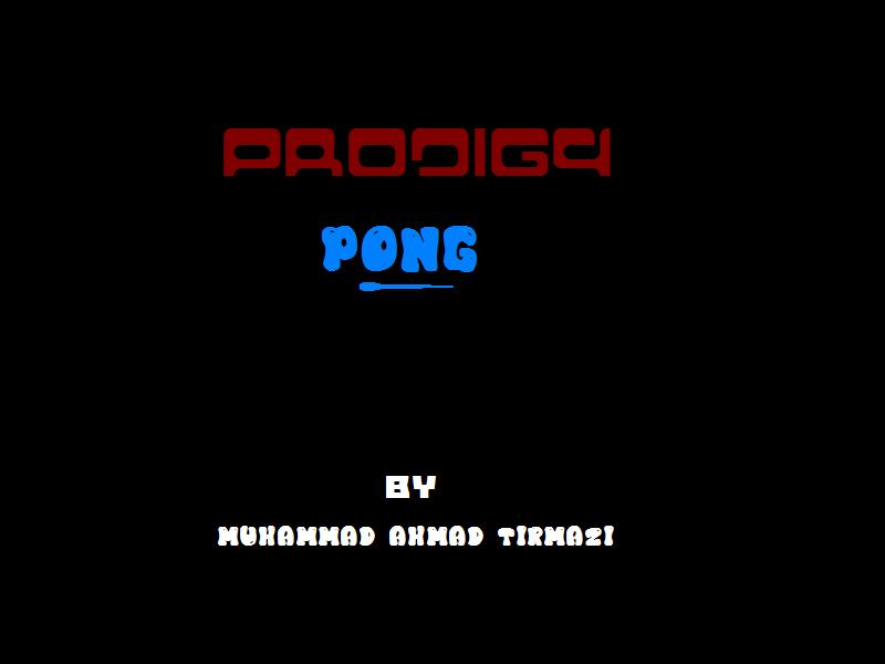 Prodigy Pong