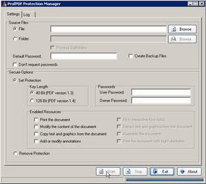 ProfPDF Protection Manager