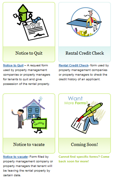 Property Management Forms