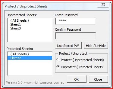Protect Sheets