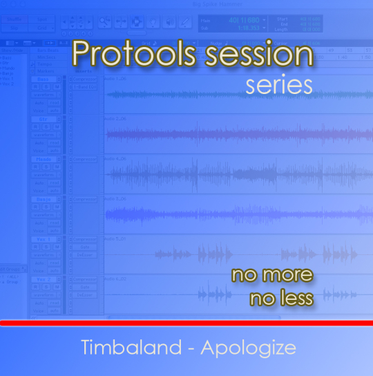 Protools Session Timbaland - Apologize