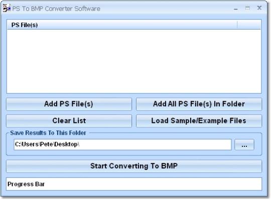 PS To BMP Converter Software