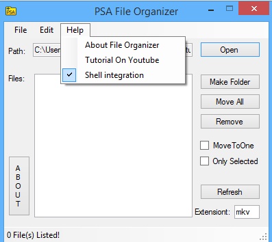 PSA File Organizer
