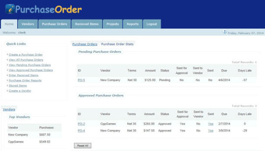 Purchase Order Software - ASP.Net