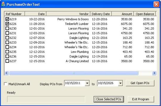 Purchase Order Tool