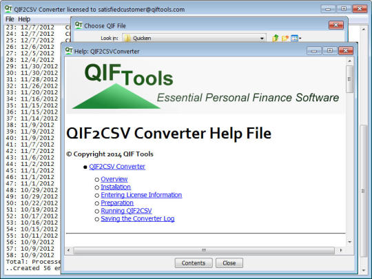 QIF2CSV Converter