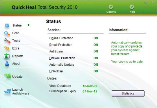 Quick Heal Total Security 2010 32-bit