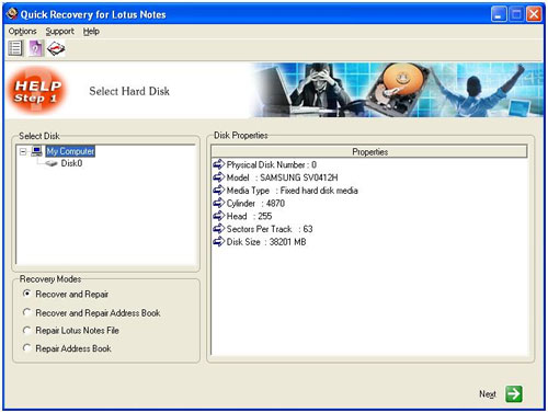 Quick Recovery for Lotus Notes (Server)