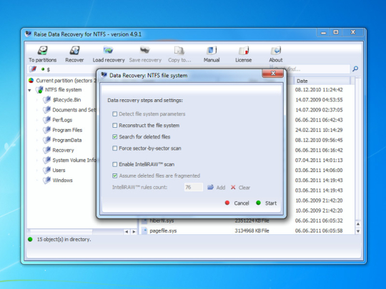 Raise Data Recovery for NTFS