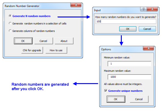Random Number Generator for Microsoft Excel