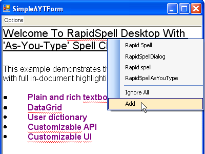 RapidSpell Desktop .NET