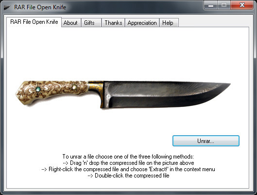 RAR File Open Knife - Free Opener