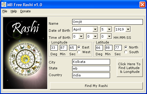 Rashi Calculator