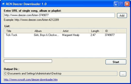 RCN Deezer Downloader
