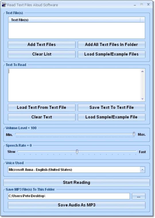 Read Text Files Aloud Software