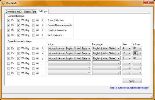 Read4Me Clipboard Reader and Text to MP3 Converter