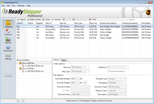 ReadyShipper Shipping Software