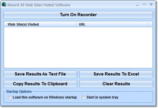 Record All Web Sites Visited Software