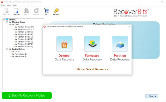 RecoverBits GPT Data Recovery