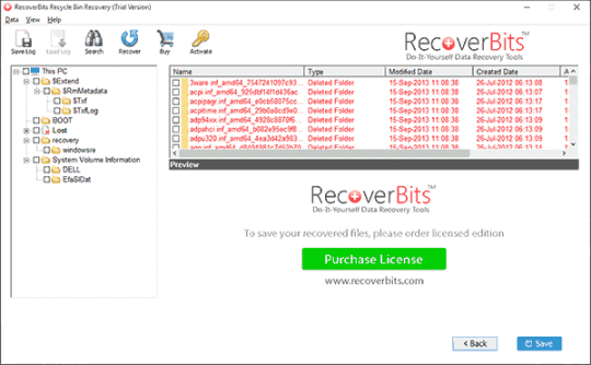 RecoverBits Recycle Bin Recovery