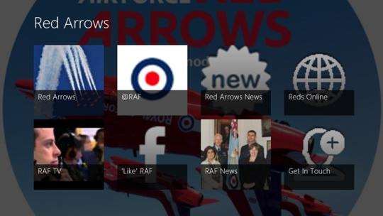 Red Arrows Fan for Windows 8