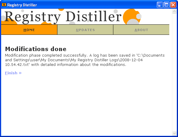 Registry Distiller