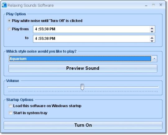 Relaxing Sounds Software