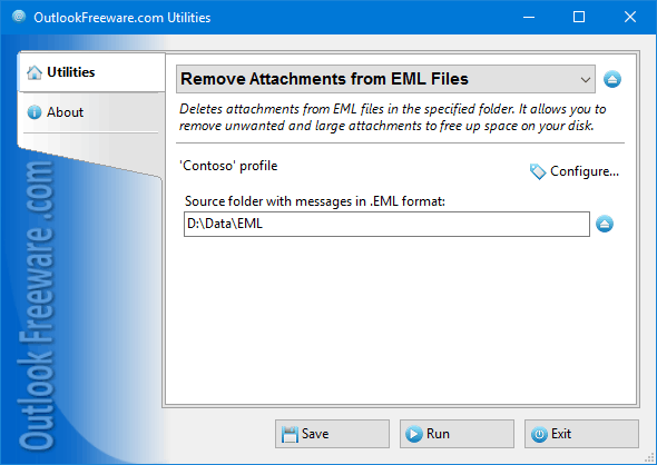 Remove Attachments from EML Files